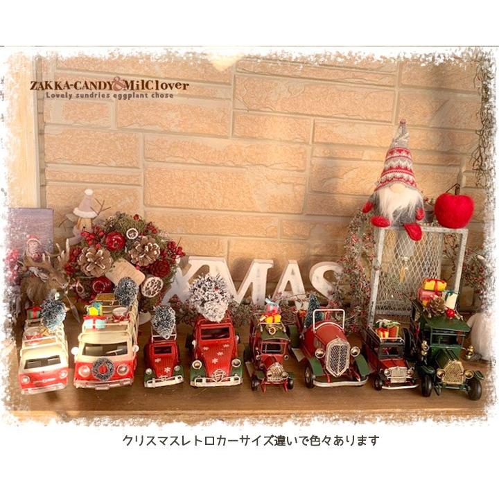ノスタルジックデコ ティンクリスマスカー レトロカー プレゼントRxG