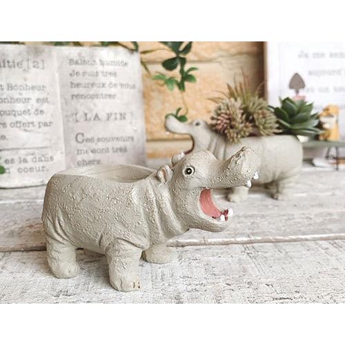 カバ ヒッポ ニールプエール ポットm ミニプランター 寄せ植え 小さい プランター フラワーポット かわいい 可愛い ナチュラル Yu 5e3710 雑貨zakka Candy 通販 Yahoo ショッピング