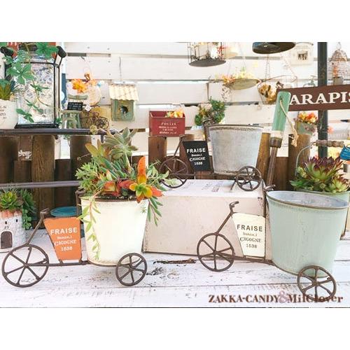三輪車 プランター フラワーポット フラーゴラ カートs ガーデン ガーデニング 雑貨 ナチュラル インテリア おしゃれ かわいい プランター 鉢 寄せ植え Yu Mh65 雑貨zakka Candy 通販 Yahoo ショッピング