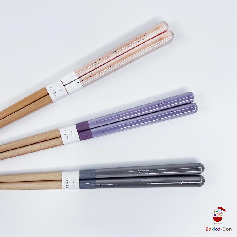はし お箸 おしゃれ キッチン雑貨 可愛い かわいい 人気 新生活 代 30代 プレゼント 買い替え ラメ 白 ライトピンク 紫 パープル 黒 グレー 透明 クリア Kcn 084 Zakka Don 通販 Yahoo ショッピング
