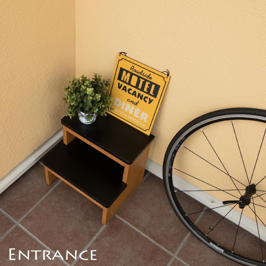 2段踏み台 おしゃれ 木製 子供 手洗い スツール 2段 踏み台