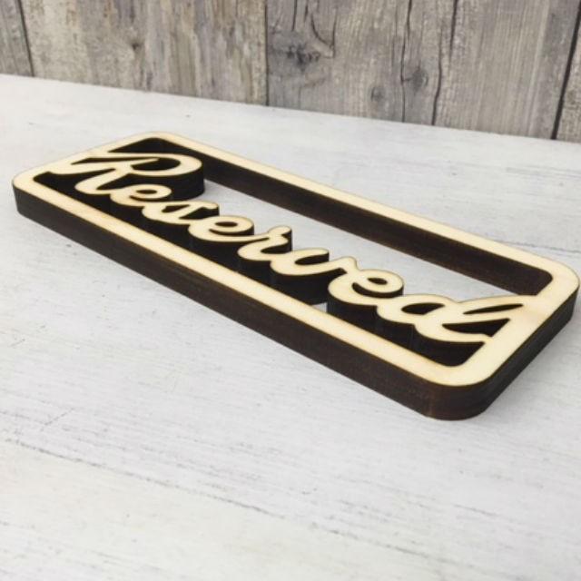 木製プレート Reserved 飲食店 オブジェ 国産ヒノキ使用 : 雑貨屋