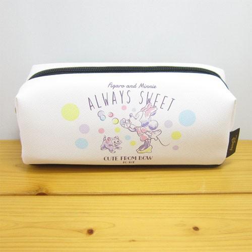 ディズニーキャラクター 長角ポーチ ミニーマウス フィガロ クリーミー柄 ペンケース 筆箱 ペンポーチ おしゃれ 高校生 かわいい 女子 グッズ 文房具 Dnmn かわいい雑貨屋さん Fleur フルル 通販 Yahoo ショッピング