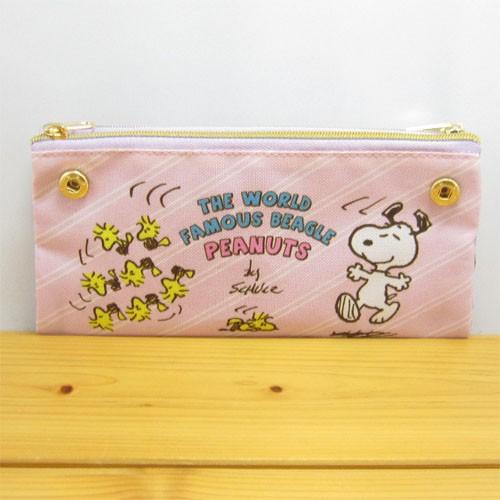 SNOOPY（スヌーピー） ピーナッツ リバーシブルポーチ ピンク
