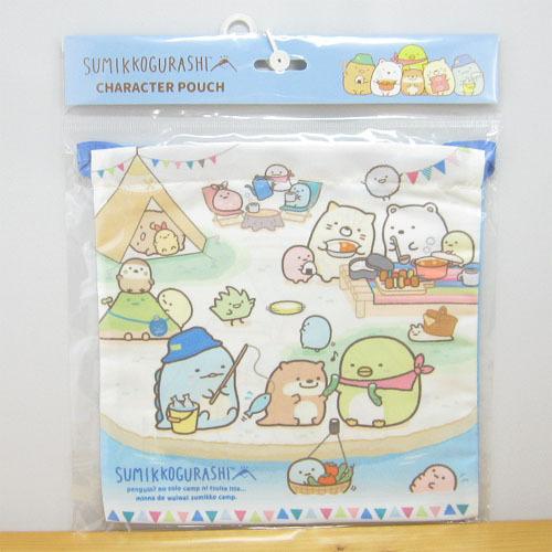 すみっコぐらし San-X 巾着 キャンプ おしゃれ キャラクター 小物入れ
