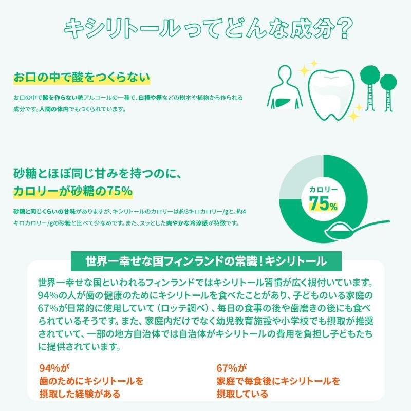 キシリトールガム アップルミント 歯科専用 ラミチャック 再石灰化 3袋セット オーラルケア｜zakka-fukuoka｜02