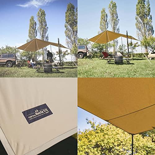 ogawa(オガワ) キャンプ アウトドア レクタタープ フィールドタープレクタTC サンドベージュ 3421-70 サンドベージュ×ダークブラウン