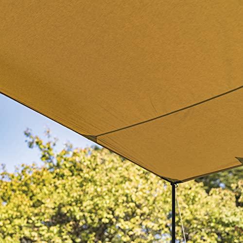 ogawa(オガワ) キャンプ アウトドア レクタタープ フィールドタープレクタTC サンドベージュ 3421-70 サンドベージュ×ダークブラウン