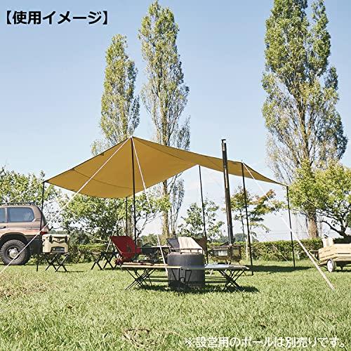ogawa(オガワ) キャンプ アウトドア レクタタープ フィールドタープレクタTC サンドベージュ 3421-70 サンドベージュ×ダークブラウン