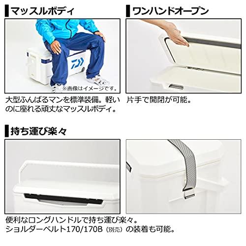 ダイワ(DAIWA) クーラーボックス ライトトランクα SU 3200 IM 35リットル 釣り ガンメタ cm