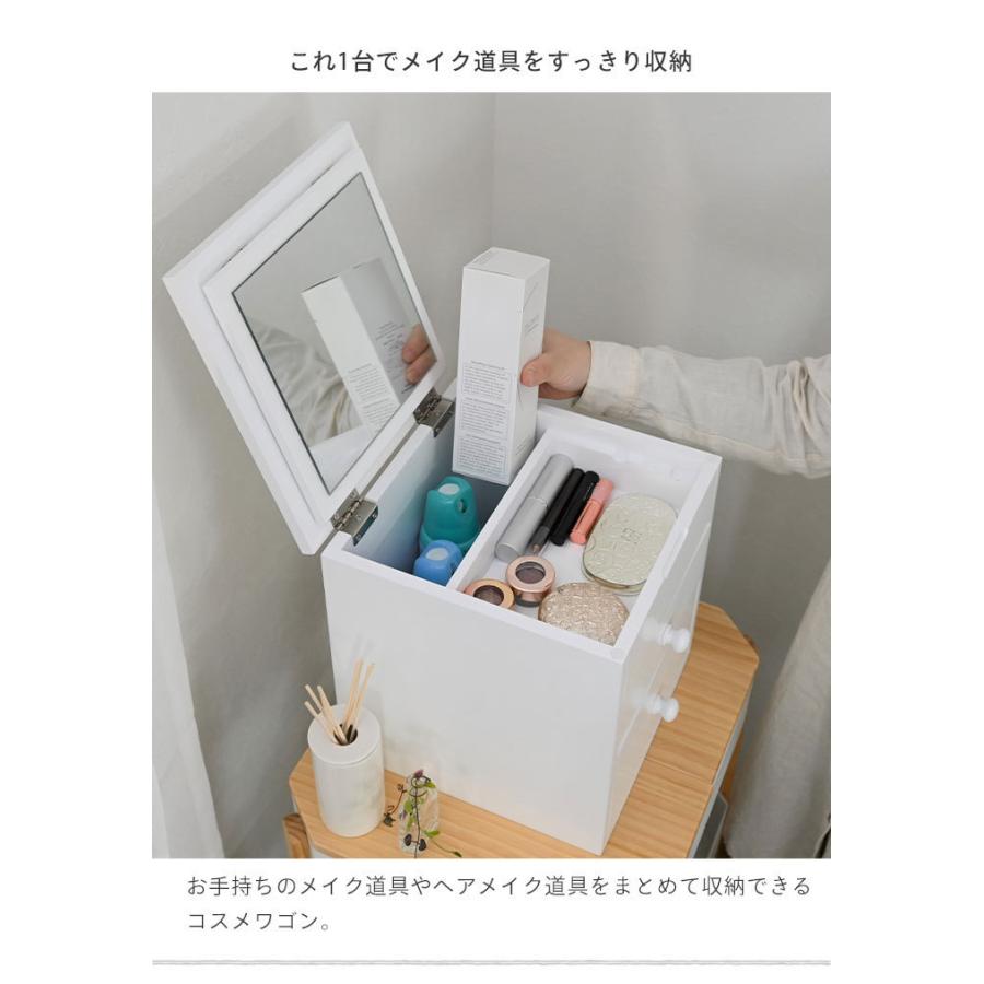 値下げ メイクボックス 鏡付き 卓上 化粧品 収納 メイク道具