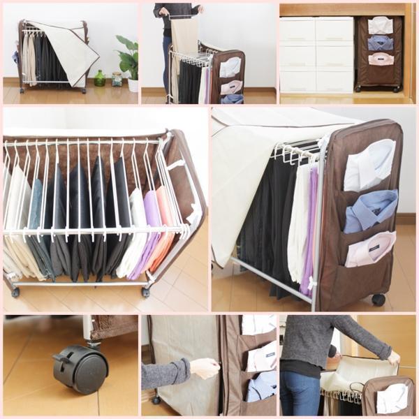 新品】カバー付 スラックスハンガー ハンガー スカート パンツ用