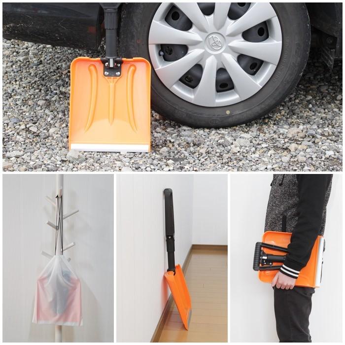 雪かき スコップ 折りたたみ 折りたたみ式 車載スコップ 幅24 5 奥行67cm ショベル シャベル 折りたたみ スコップ M5 Mgkbo1503 ザッカーグplus いいもの見つけた 通販 Yahoo ショッピング