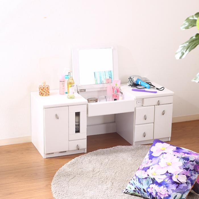 ドレッサー ロータイプ ワイド テーブル 一面ドレッサー 鏡台 机 つくえ デスク 姫系 デスクドレッサー コンセント付き メイク M5 Mgkfgb001 ザッカーグplus いいもの見つけた 通販 Yahoo ショッピング