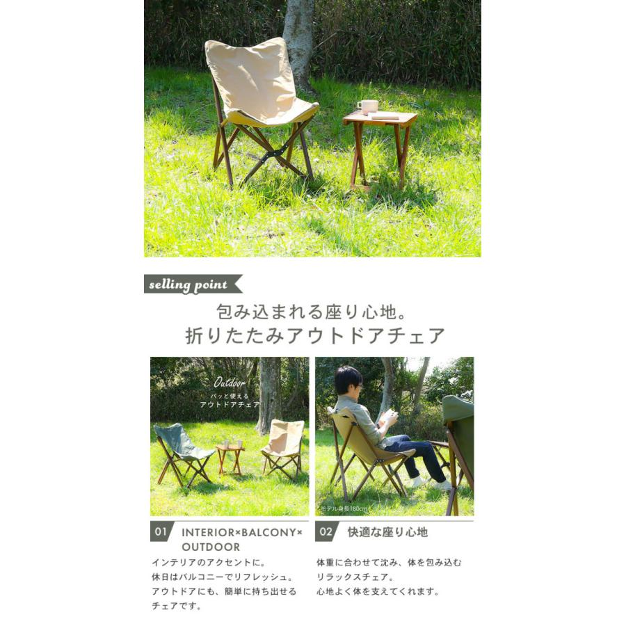 キャンプ チェア コンパクト 折りたたみ ローチェア アウトドア