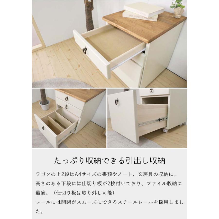 昭和レトロ 木製チェスト デスクワゴン 4段 引き出し収納 古家具