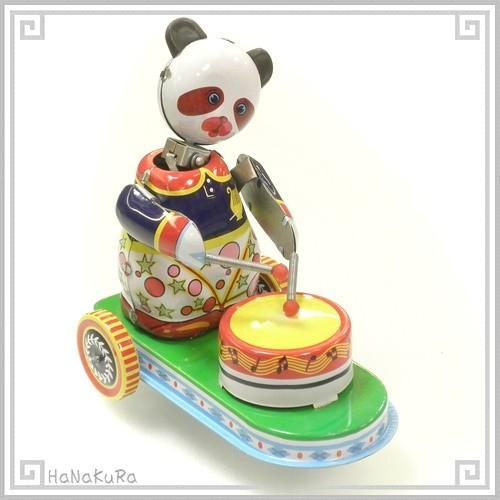 ブリキ ぜんまい おもちゃ 232 パンダ車 熊猫 コレクション 玩具 レトロ｜zakka-hanakura