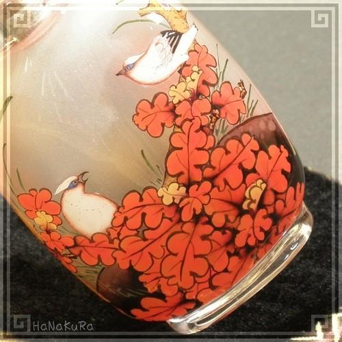魅了 鼻煙壷 特級品 内絵 ガラス瓶 Sp05 ユリカモメとヤマガラ 台座付き 鼻煙香 手描き 鼻煙壺 超歓迎 Zoetalentsolutions Com
