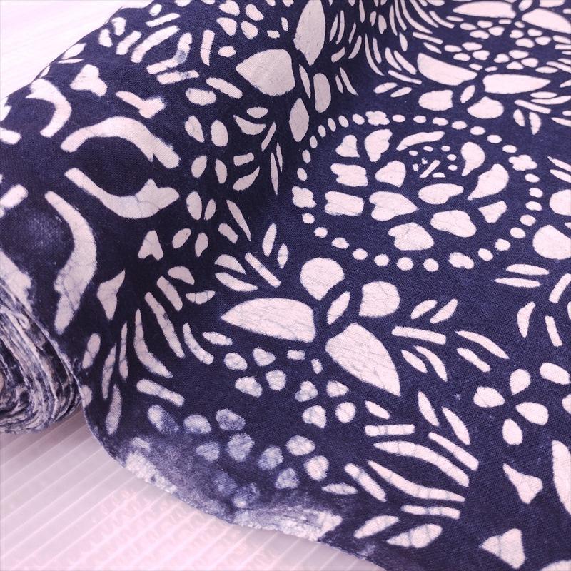 藍印花布　1反　花蝶　中華人民共和国 藍印花布 1反 花蝶 中華人民共和国