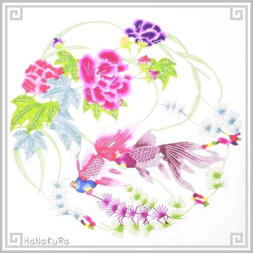 切り絵 中国 剪紙 M109 工芸品 金魚牡丹 彩色 直径21cm Pcm109 中国雑貨 華蔵 通販 Yahoo ショッピング