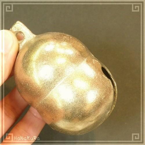 銅 真鍮 鈴 瓢箪型 5.4cm 金色 1個 ドアベル カウベル : 中国