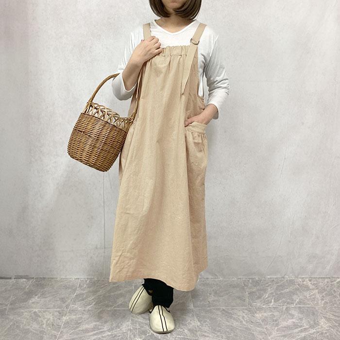 インド刺繍 ロングワンピース風 おしゃれエプロン 5点セット 体型カバー No3 インド刺繍 ロングワンピース風 おしゃれエプロン 5点セット