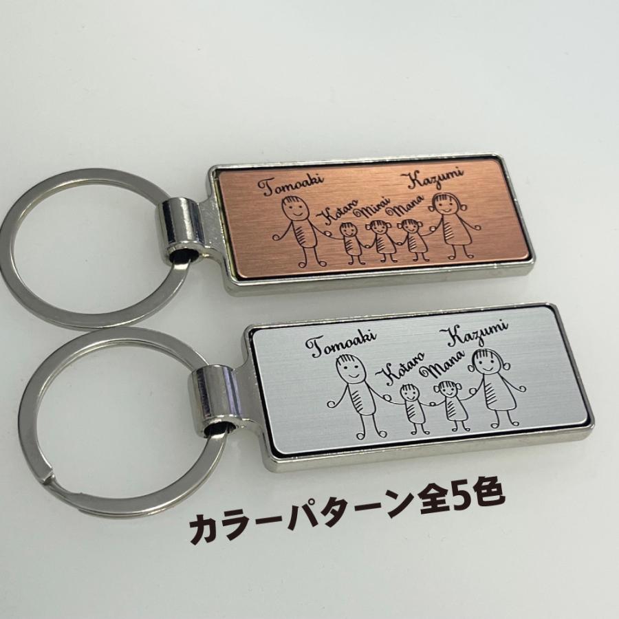 Family Love】【FL20M】メタルフレーム 家族 ネーム キーホルダー