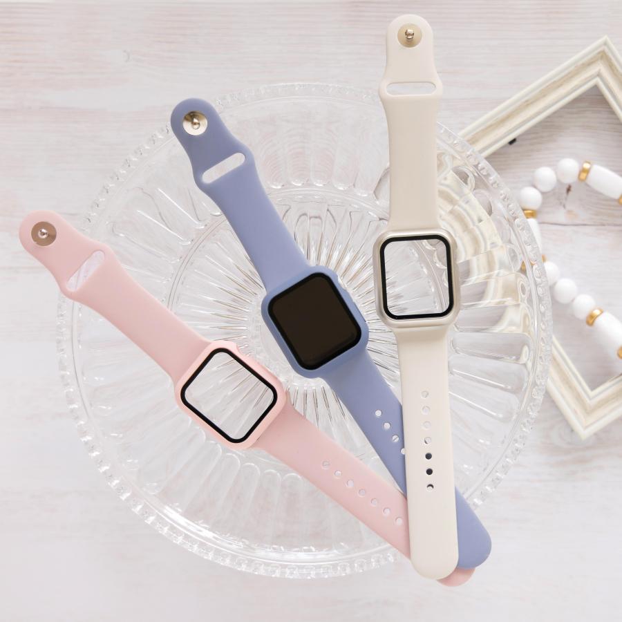 Za-24 Apple Watch ラバーバンド ケース アップルウォッチ - 時計