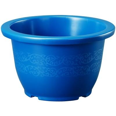 プラ鉢 輪鉢 25号 ブルー 5鉢組 ※模様なし※【大和プラ販 ヤマトプラスチック鉢 4903266252236】