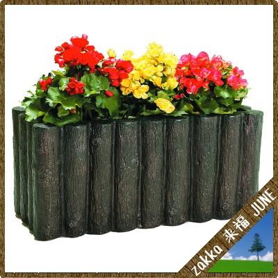 大型鉢カバー 丸太プランター 82型 ダークブラウン 82×41×H39cm【大和プラ販 ヤマトプラスチック グラスファイバー FRP 植木鉢 4903266716660】_2