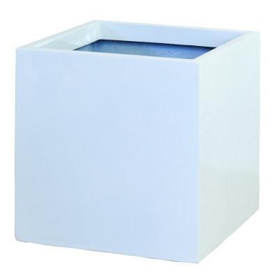 大型鉢カバー スクエアポット ホワイト S-43型 43×43×H43cm【大和プラ販 ヤマトプラスチック グラスファイバー FRP 植木鉢 FRP ヤマトプラ/4903266719159】