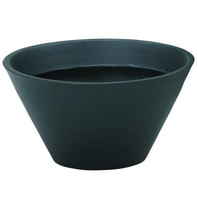 大型鉢カバー シンプルポット 30型 ブラック 30.5×H16cm【大和