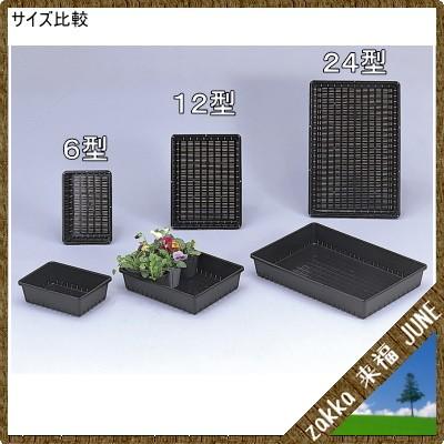 アップルウェアー 育苗コンテナ 6型 ブラック 26.5×18.3×7.7cm