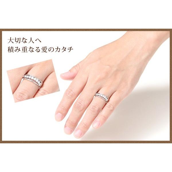 リング K18ホワイトゴールド 合計0.52ctの13粒天然ダイヤモンド 81930