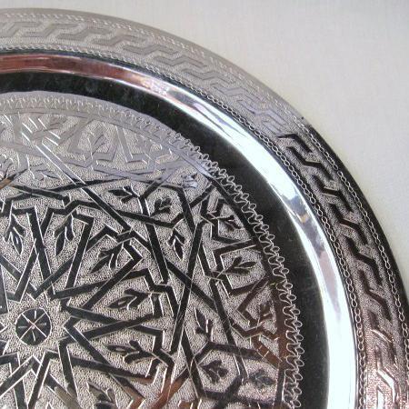 モロッコトレー メタルトレー シルバーM KM004-SV-M : little mama  