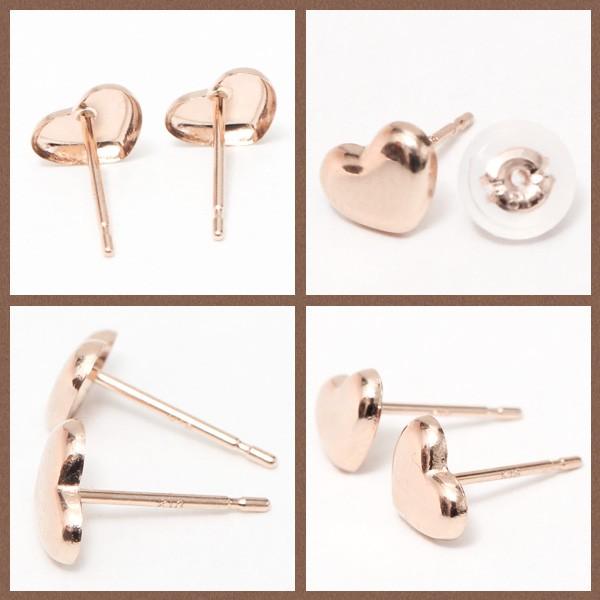 ピアス me on... K18・K14ゴールド ラブリーハートモチーフ ジュエリー 