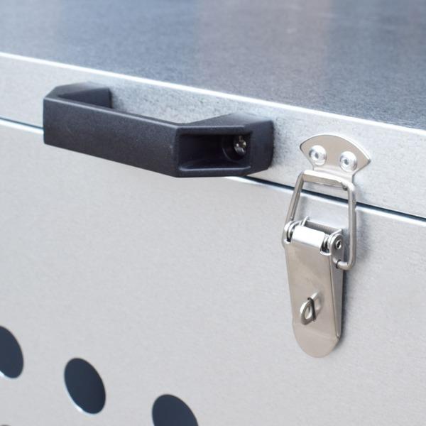 DST-1100屋外用 大型ダストボックス/ゴミ箱 〔300L〕 ガルバリウム鋼板 メタルテック 組立品〔代引不可〕 DST 1100屋外用 大型ダストボックス/ゴミ箱 ガルバリウム鋼板 メタルテック