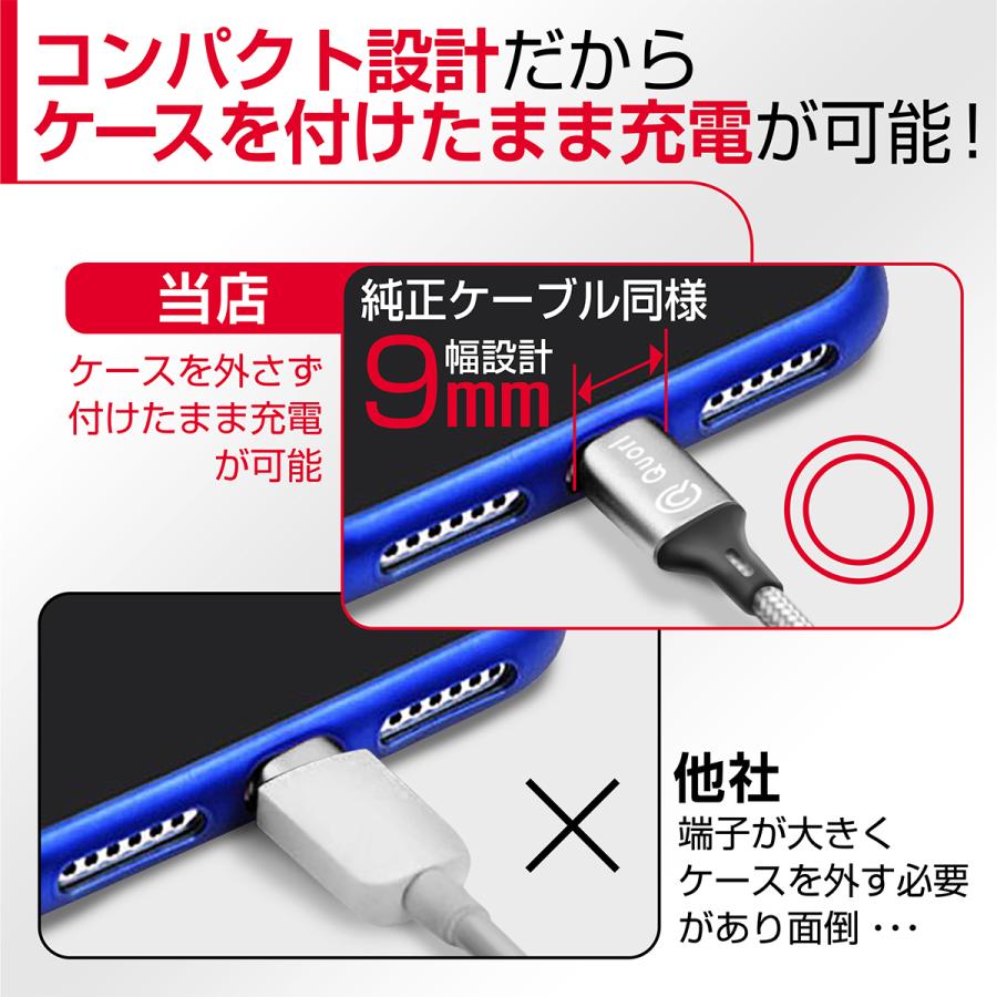 【10月下旬予約注文】iPhone 充電ケーブル 充電器 コード 25cm 50cm 1m 1.5m 急速充電 断線防止 強化素材 iPhone13 12 se3 iPhone各種 ポイント消化 4本セット |  | 09