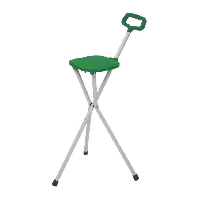 アルミ製 ステッキチェアー 歩行用 杖 ステッキ 歩行 折りたたみ椅子 折りたたみチェア 折りたたみ イス チェア 1人用 044 雑貨のねこや 通販 Yahoo ショッピング