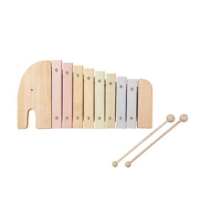 エレファントシロフォン 809556(木琴 おもちゃ エレファント シロフォン 楽器 木のおもちゃ 知育玩具 楽器おもちゃ) 1-2Wの画像