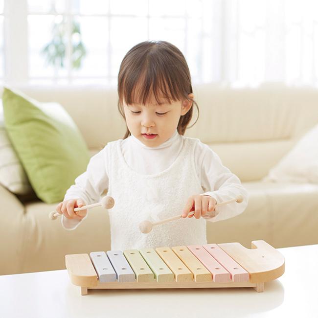 エレファントシロフォン 809556(木琴 おもちゃ エレファント シロフォン 楽器 木のおもちゃ 知育玩具 楽器おもちゃ) 1-2Wの画像