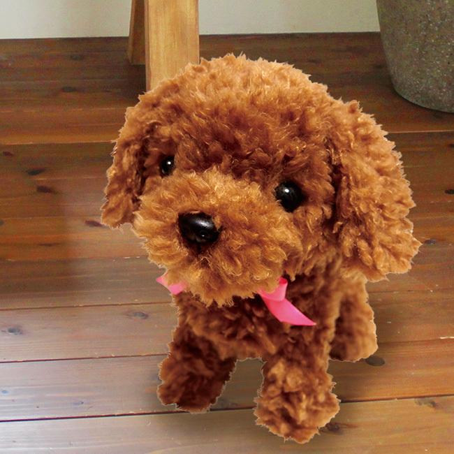 超大特価 犬 ぬいぐるみ 動く 通販 トイプードル 動くおもちゃ ふわふわ ショコラちゃん 小さい 人形 子犬 かわいい 動物 玩具 アニマル ペット キッズ 子ども 子供 Materialworldblog Com