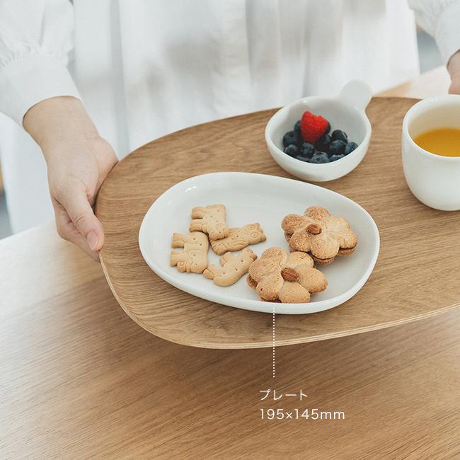 KINTO キントー NEST プレート 195×145mm(ベビー 食器 陶器 離乳食 お