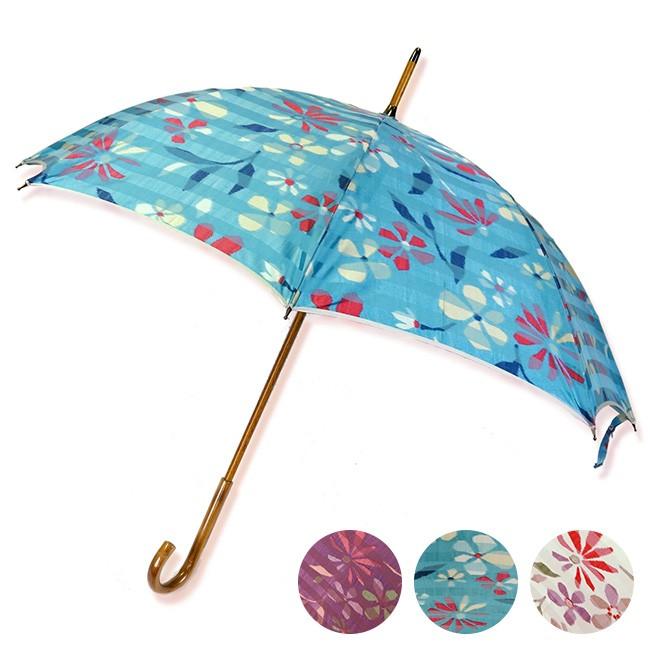 オープニング大放出セール 小宮商店 甲州織 ボーダーフラワー 長傘 55cm 8本骨 晴雨兼用 日傘 雨傘 Uvカット 女性 レディース 婦人 傘 人気ブランド Www Gettoknowmontco Com