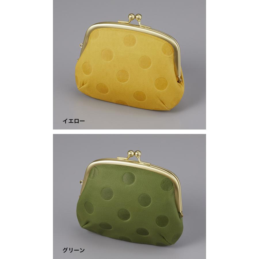 国産 姫路牛革 ドットがま口 ミニ財布(がま口 財布 がま口財布