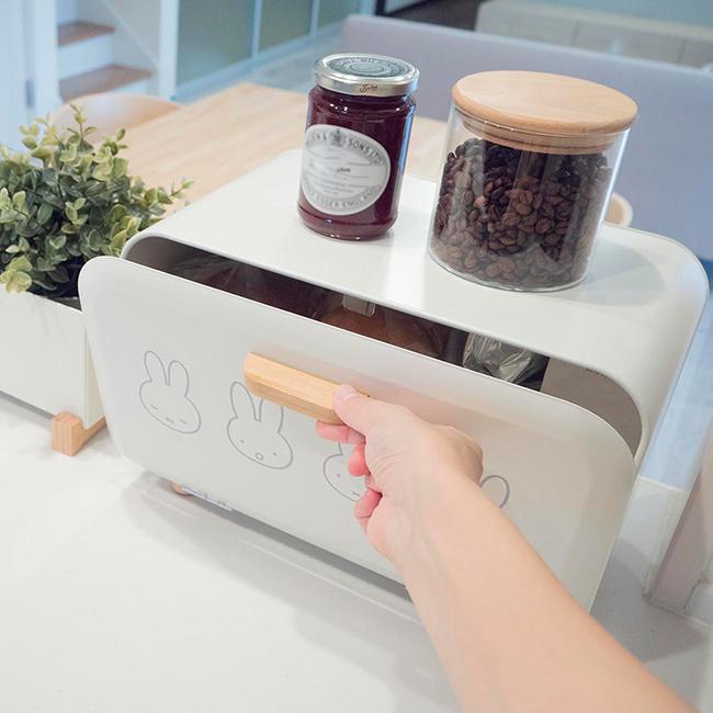 miffy ミッフィー パン収納 ブレッドケース Mサイズ(パンケース 木製