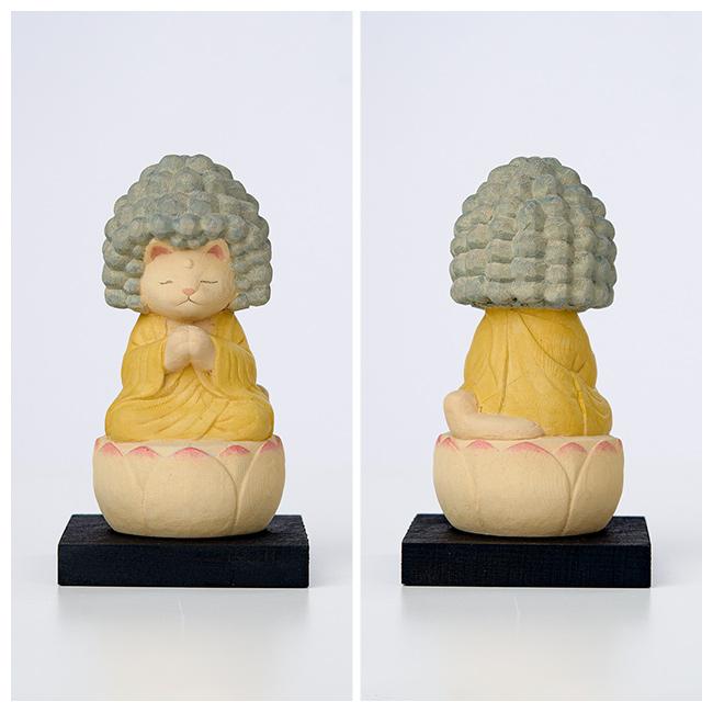MORITA＆仏像工房 仏屋さかい 猫buddha 五却思惟阿弥陀(猫グッズ 雑貨