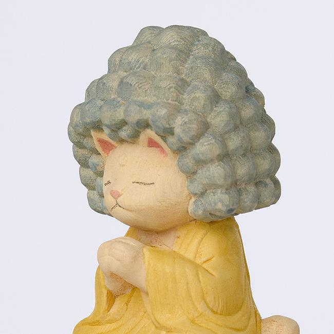 MORITA＆仏像工房 仏屋さかい 猫buddha 五却思惟阿弥陀(猫グッズ 雑貨
