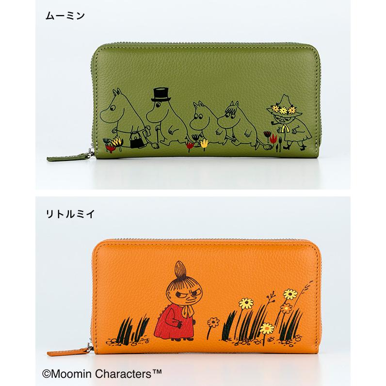 ムーミン グリーン レザー長財布　本革　新品未使用 楽天市場】【新登場】ムーミン MOOMIN 財布 長財布 レディース