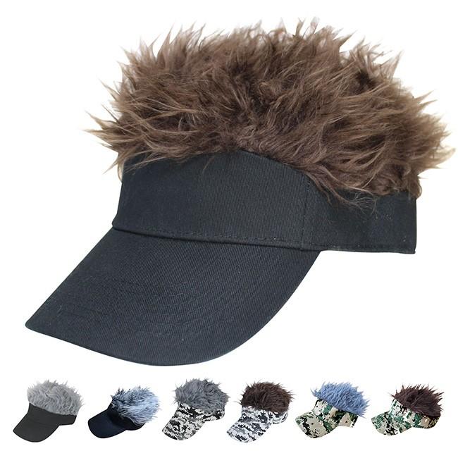 Newフレアバイザー サンバイザー テニス ゴルフ おすすめ ファッション メンズ ウィッグ付き帽子 バイザー 髪の毛のような フサフサ帽子 Ni2 雑貨のねこや 通販 Yahoo ショッピング